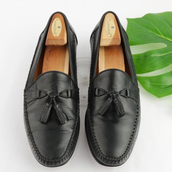 Johnston Murphy Mens Loafer Size 10 M Black Calfskin Leather Tasseled Dress Shoe main image 11